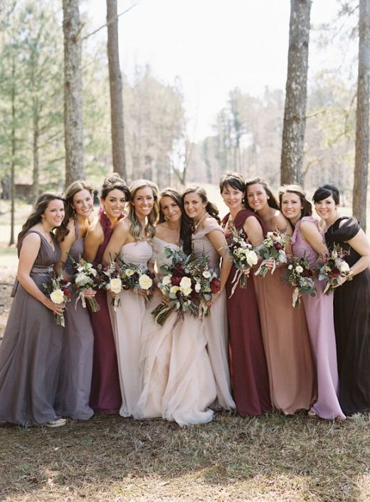 Mismatched Bridesmaids Dresses